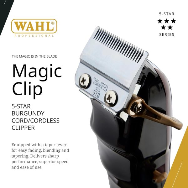 Taladro Wahl profesional, de 5 estrellas, inalámbrico/taladro Magic Clip N.° 8148, ideal para barberos y estilistas, taladro de precisión cargado con características, más de 90 minutos de funcionamiento continuo - Imagen 3