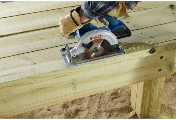 BOSCH GXL18V-497B23 Kit combinado de 4 herramientas de 18 V con destornillador de impacto de broca de 2 en 1 1/4 pulgadas y 1/2 pulgadas, taladro martillo de 1/2 pulgadas, sierra circular, luz - Imagen 6