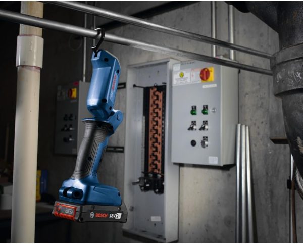 BOSCH GXL18V-497B23 Kit combinado de 4 herramientas de 18 V con destornillador de impacto de broca de 2 en 1 1/4 pulgadas y 1/2 pulgadas, taladro martillo de 1/2 pulgadas, sierra circular, luz - Imagen 8