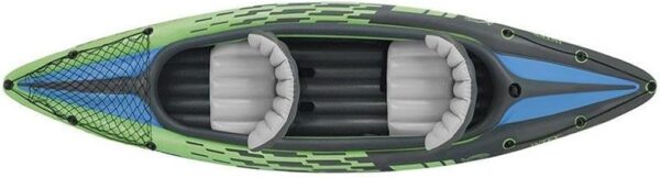 INTEX Challenger Serie Kayak Inflable: Incluye paletas de kayak de lujo de 86 pulgadas y bomba de alto rendimiento - PVC superfuerte - Asiento ajustable con respaldo - Skeg extraíble - Red - Imagen 3