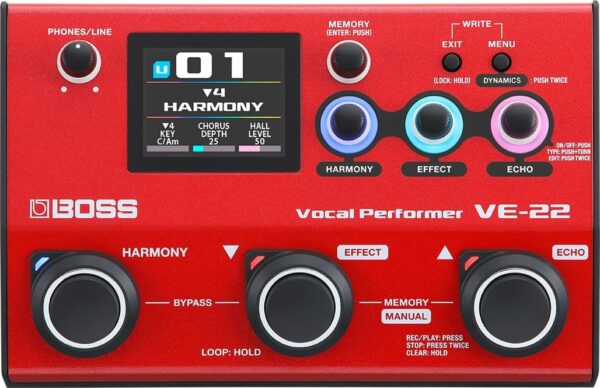 Boss Efectos vocales y pedal Looper VE-22 - Imagen 2