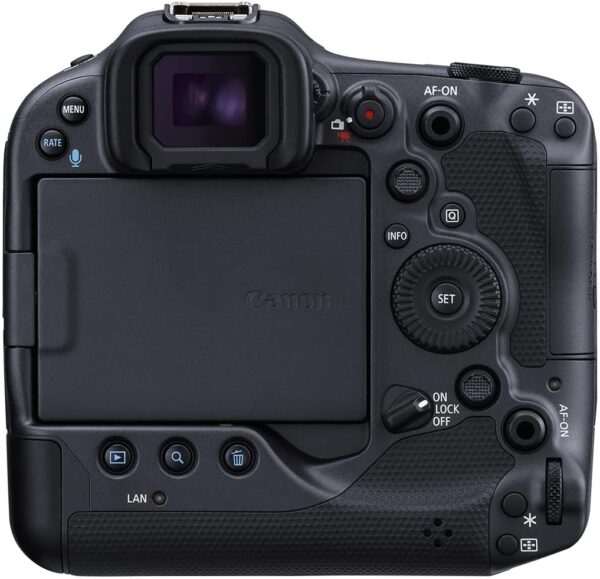 Canon Cámara sin espejo EOS R3 (solo cuerpo), cámara de fotograma completo, 6K 60p RAW, video 4K 120p, sensor CMOS de 24.1 megapíxeles, procesador de imagen DIGIC X, para deportes, acción, negro - Imagen 2