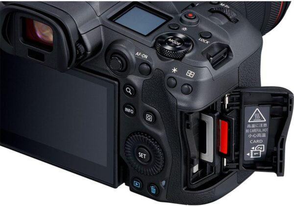 Canon Cámara sin espejo EOS R5 (solo cuerpo), cámara híbrida de fotograma completo, video 8K, sensor CMOS de 45 megapíxeles, procesador de imagen DIGIC X, hasta 12 FPS, montaje RF, negro - Imagen 3