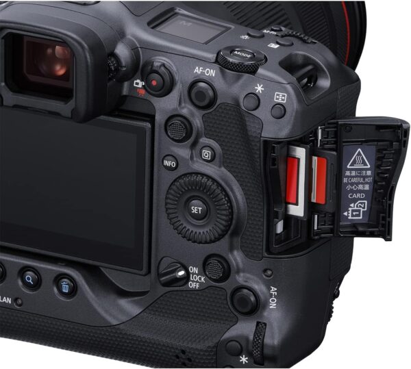 Canon Cámara sin espejo EOS R3 (solo cuerpo), cámara de fotograma completo, 6K 60p RAW, video 4K 120p, sensor CMOS de 24.1 megapíxeles, procesador de imagen DIGIC X, para deportes, acción, negro - Imagen 4