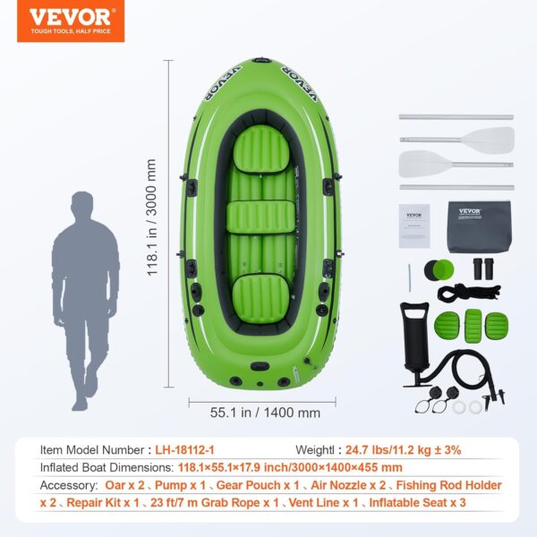 VEVOR - Lancha inflable - Imagen 9
