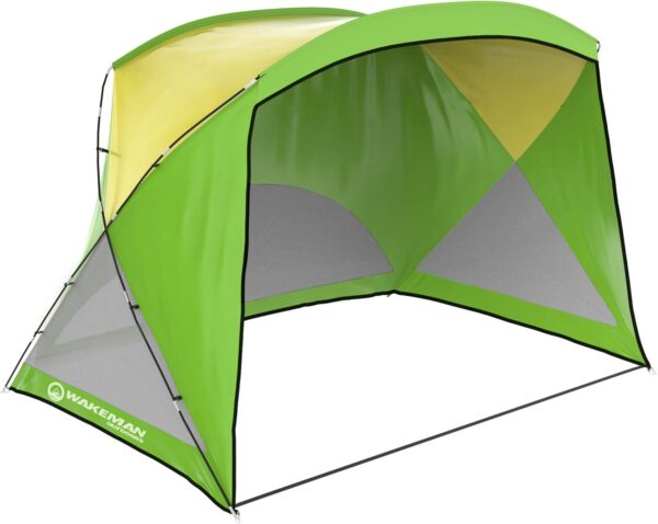 Wakeman Outdoors - Tienda de campaña de playa, sombrilla deportiva, protección UV y resistente al agua con bolsa de transporte, toldo para familias