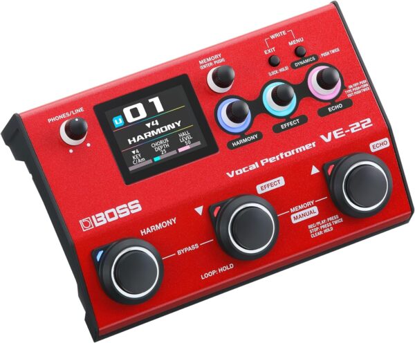 Boss Efectos vocales y pedal Looper VE-22