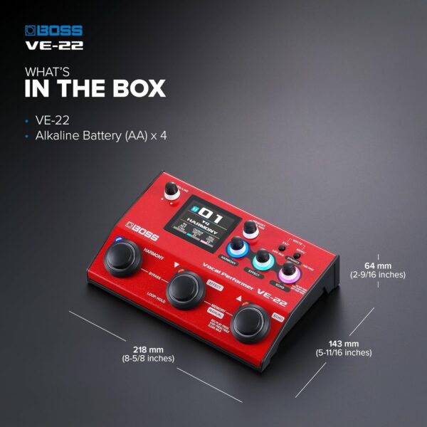 Boss Efectos vocales y pedal Looper VE-22 - Imagen 7