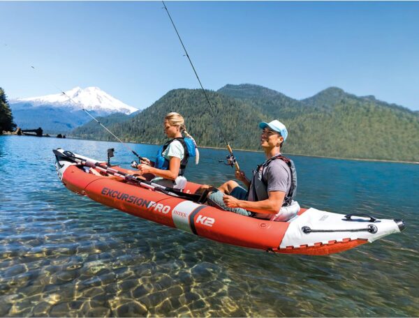 Intex Excursion Pro Kayak - Kayak inflable para pesca, Serie Profesional - Imagen 5