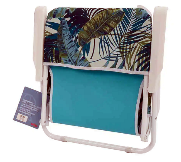 Silla De Playa Plegable Con Estampado De Hojas - Imagen 4